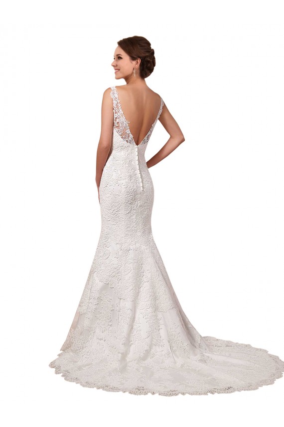 Buy Bateau Illusion Sweetheart Lace Wedding Dress UK