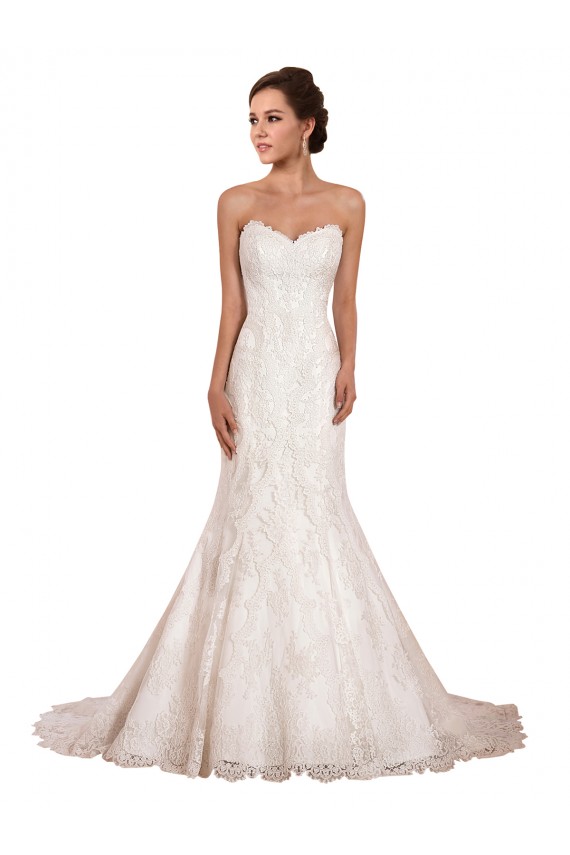 Buy Sweetheart Neckline Sexy Mermaid Lace Wedding Dress UK