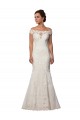Buy Modern Off the Shoulder Mermaid Lace Wedding Dress UK
