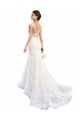 Buy Fit and Flare Illusion Neck Lace Wedding Dress UK