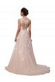 Buy Sweetheart A-Line Tulle Wedding Dress with Lace Illusion Back UK