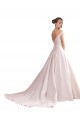 Buy Off the Shoulder Sweetheart Ball Gown Satin Wedding Dress UK