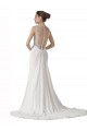 Buy Sweetheart Sheath Chiffon Beach Wedding Dress with Beaded Belts UK