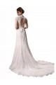 Buy Halter V-Neck Mermaid Lace Wedding Dress with Keyhole Back UK