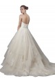 Buy Strapless Ball Gown Tulle Wedding Dress with Lace Appliques UK