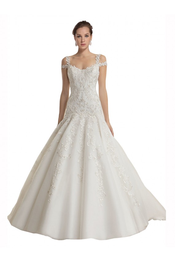 Buy Off the Shoulder Mermaid Lace Tulle Wedding Dress UK