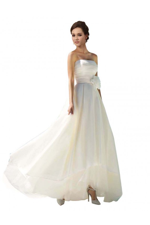 Buy Strapless A-Line Taffeta Wedding Dress UK