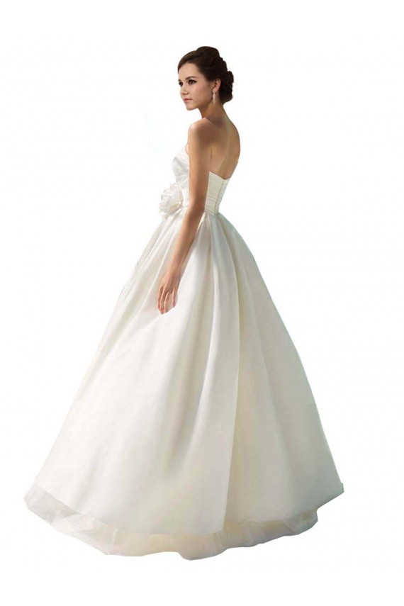 Buy Strapless A-Line Taffeta Wedding Dress UK