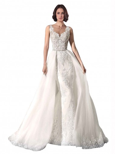 Buy Sweetheart Fit and Flare Tulle Lace Wedding Dress UK