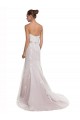 Buy Strapless Mermaid Tulle Lace Beach Wedding Dress with Belt UK