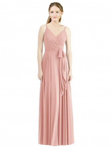 Buy Romantic Full length Long Chiffon Bridesmaid Dress UK
