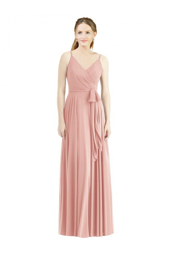 Buy Romantic Full length Long Chiffon Bridesmaid Dress UK