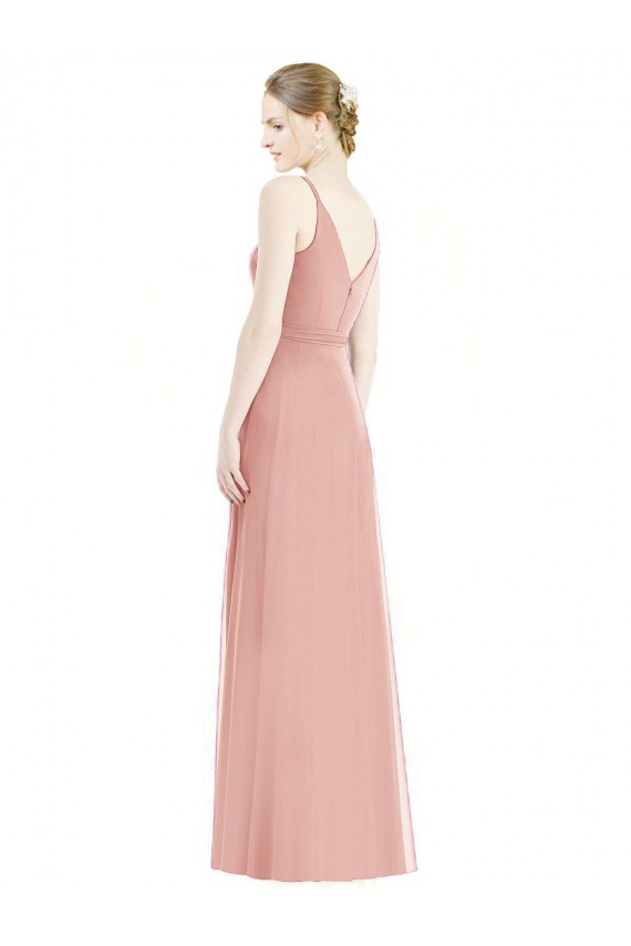 Buy Romantic Full length Long Chiffon Bridesmaid Dress UK