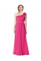 Buy Full Length One Shoulder Chiffon Bridesmaid Dress UK