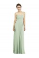 Buy Full Length Strapless Chiffon Bridesmaid Dress with Sweetheart Neckline UK