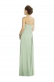 Buy Full Length Strapless Chiffon Bridesmaid Dress with Sweetheart Neckline UK