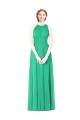 Buy Halter Neckline Long Chiffon Bridesmaid Dress with Side Bow UK