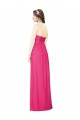 Buy Full Length Strapless Long Chiffon Dress with Waistband UK