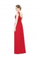 Buy Full-Length Long Chiffon Bridesmaid Dress with Side Front Slit UK