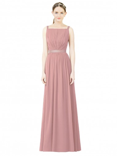 Buy High Neck Chiffon Bridesmaid Dress with Low Back UK