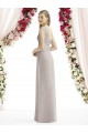 Buy Full Length Lux Chiffon Dress with Draped Bodice And Shirred Straps UK