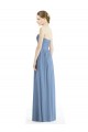 Buy Strapless Long Chiffon Dress with Sweetheart Neckline And Draped Bodice UK