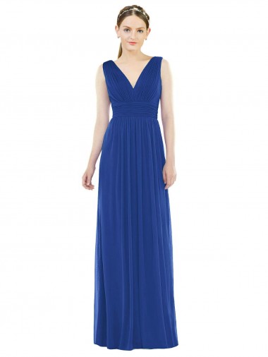 Buy Low Square Back Sleeveless Shirred Skirt Bridesmaid Dress UK