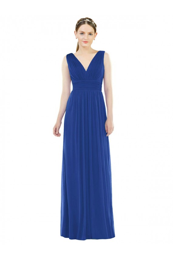 Buy Low Square Back Sleeveless Shirred Skirt Bridesmaid Dress UK