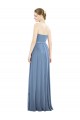 Buy V-Pleat Chiffon Full-Length Strapless Bridesmaid Dress UK