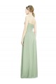 Buy Crisscross Draped Full Length Strapless Chiffon Bridesmaid Dress UK