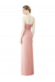 Buy Strapless Sweetheart Long Chiffon Wrap Bridesmaid Dress UK