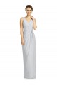 Buy Draped V-Neck Cocktail Length Chiffon Bridesmaid Dress UK
