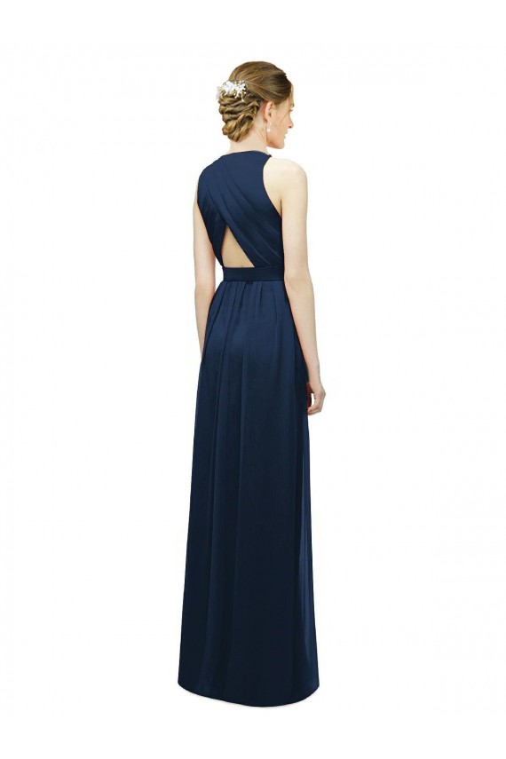 Buy Sleek Halter Neck Chiffon Bridesmaid Dress  UK