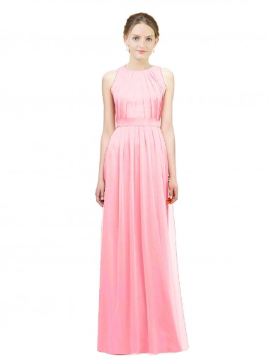 Buy Sleek Halter Neck Chiffon Bridesmaid Dress  UK