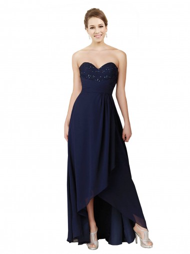 Buy Sweetheart Neckline Beaded Lace and Chiffon Bridesmaid Dress UK