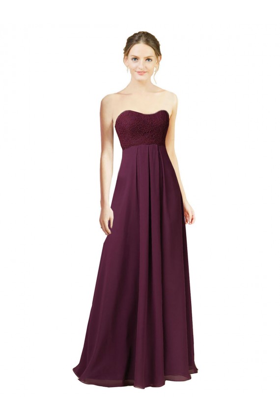 Buy Dreamy Lace Over Chiffon Bridesmaid Dress UK