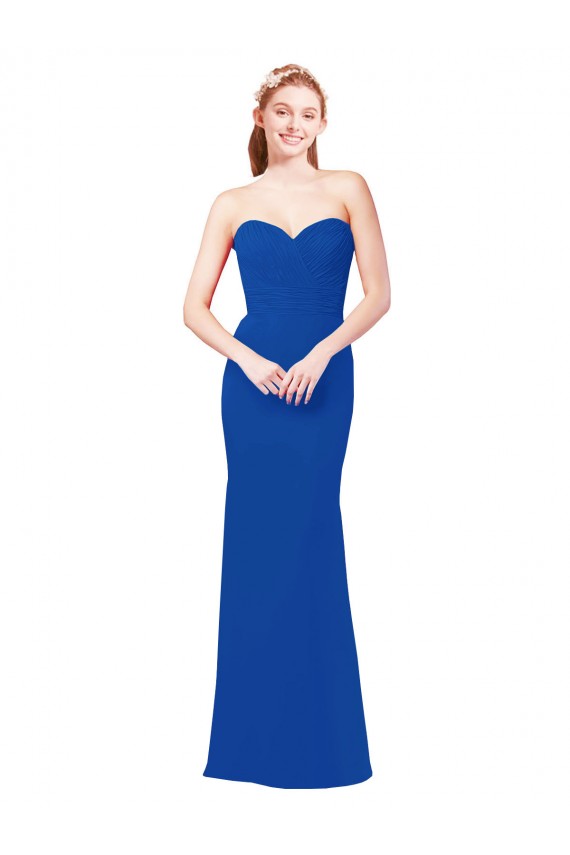 Buy Elegant Chiffon Bridesmaid Dress with Matching Tie UK