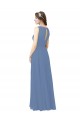Buy Luxe Chiffon Bridesmaid Dress with Illusion and Sweetheart Neckline UK