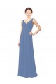 Buy Draped V-Neck Luxe Chiffon Bridesmaid Dress UK