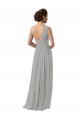 Buy Ruffled One Shoulder Floor Length Long Chiffon Bridesmaid Dress UK