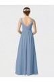 Buy Long Chiffon Bridesmaid Dress with Sweetheart Neckline and Wide Straps UK