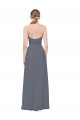 Buy Twisted Waist Pleats Sweetheart Long Chiffon Bridesmaid Dress UK