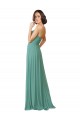 Buy Spaghetti Straps Sweetheart A-Line Chiffon Bridesmaid Dress UK