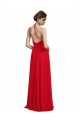 Buy V-Neck Spaghetti Halter Strap Chiffon Bridesmaid Dress UK