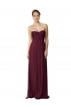 Buy Floor Length Chiffon Bridesmaid Dress with Sweetheart Neckline UK