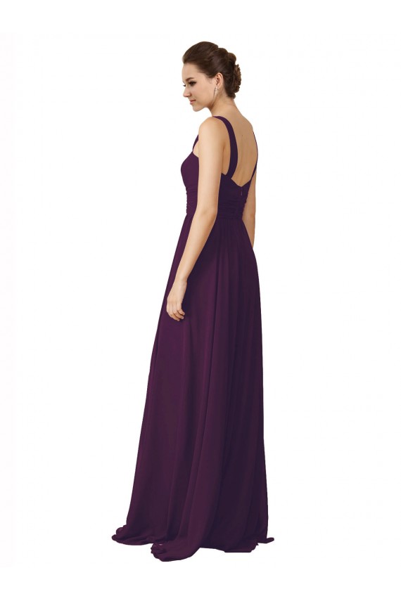 Buy Full Length Chiffon Bridesmaid Dress with Spaghetti Straps UK