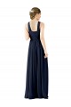 Buy High V-Neck Floor Length Chiffon Bridesmaid Dress UK