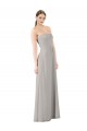 Buy Twisted Strapless Sweetheart Neckline Long Chiffon Bridesmaid Dress UK