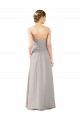 Buy Twisted Strapless Sweetheart Neckline Long Chiffon Bridesmaid Dress UK