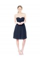 Buy Sweetheart Cocktail Knee Length Chiffon Cocktail Bridesmaid Dress Open Back UK